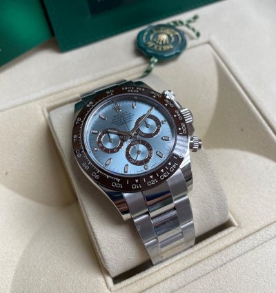 Rolex Daytona Platinum Ice Blue Dial Chronograph 116506