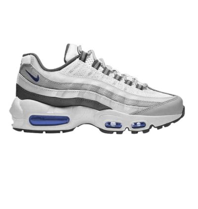 2021 Nike Air Max 95 Recraft Gs White Game Royal
