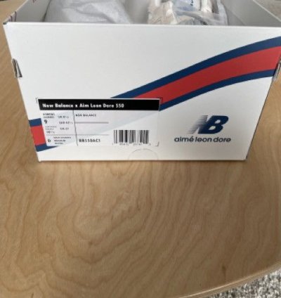 Aim Leon Dore New Balance 550 Grey Suede Size 9
