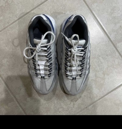 2021 Nike Air Max 95 Recraft Gs White Game Royal