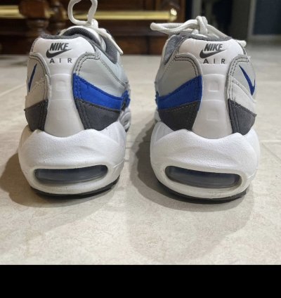 2021 Nike Air Max 95 Recraft Gs White Game Royal