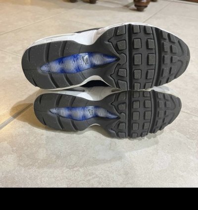 2021 Nike Air Max 95 Recraft Gs White Game Royal