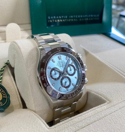 Rolex Daytona Platinum Ice Blue Dial Unworn 2023