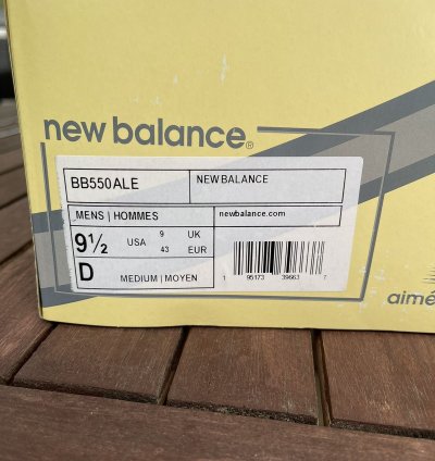 Aim Leon Dore New Balance 550 Silver