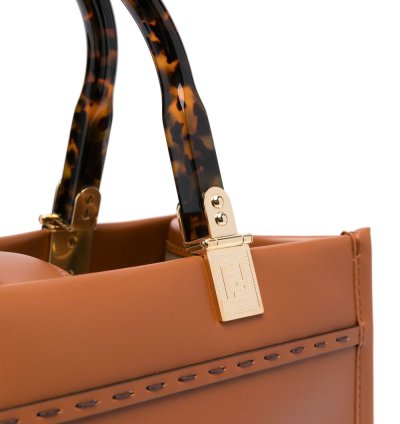 Fendi Small Sunshine Leather Tote Bag
