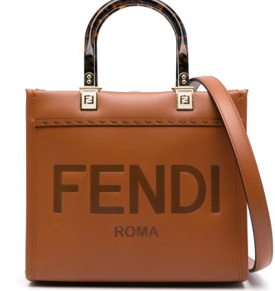 Fendi Small Sunshine Leather Tote Bag