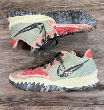 2021 Nike Kyrie Irving 4 Low Pale Coral Pink Sharktooth
