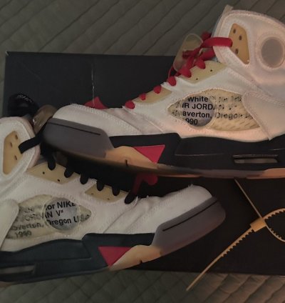 Jordan 5 Off-white Sail