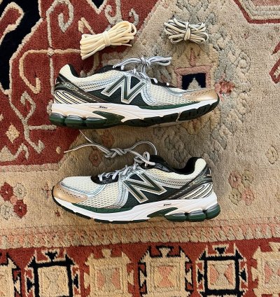Aim Leon Dore New Balance 860v2 - Green White Sneaker