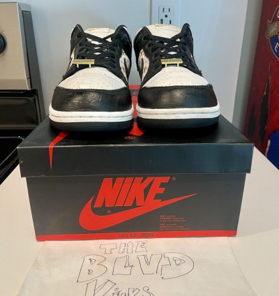 2021 Supreme Nike Sb Dunk Low Og Qs Stars Black