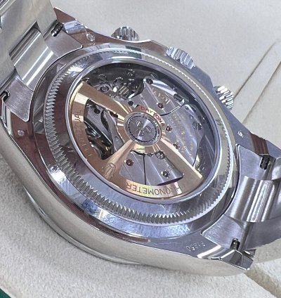 Rolex Daytona Platinum Open Caseback Baguette Diamond Dial