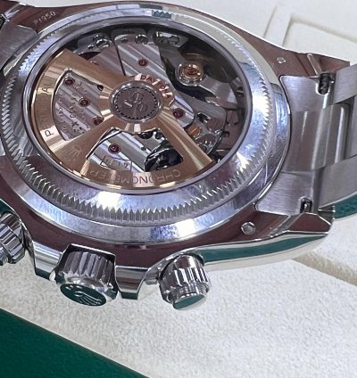 Rolex Daytona Platinum Open Caseback Baguette Diamond Dial