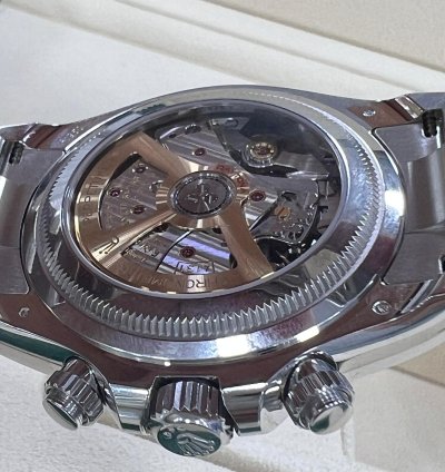 Rolex Daytona Platinum Open Caseback Baguette Diamond Dial