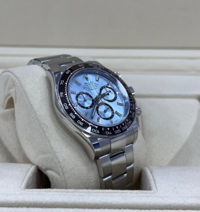 Rolex Daytona Platinum Open Caseback Baguette Diamond Dial