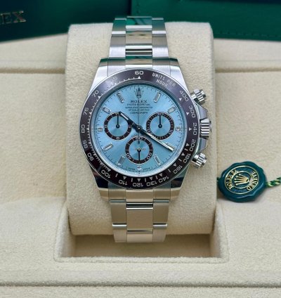 Rolex Daytona Platinum Platona Baguette Diamond Dial