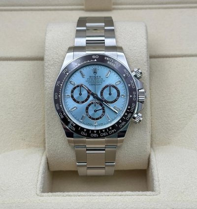 Rolex Daytona Platinum Platona Baguette Diamond Dial