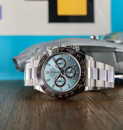 Rolex Daytona Platinum Ref 116506 Ice Blue Dial New Full Set 2022