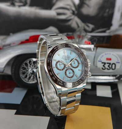 Rolex Daytona Platinum Ref 116506 Ice Blue Dial New Full Set 2022