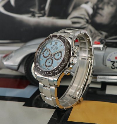 Rolex Daytona Platinum Ref 116506 Ice Blue Dial New Full Set 2022