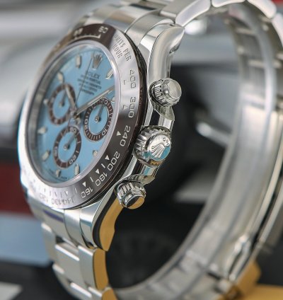 Rolex Daytona Platinum Ref 116506 Ice Blue Dial New Full Set 2022