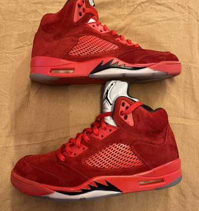 Jordan 5 Red Suede