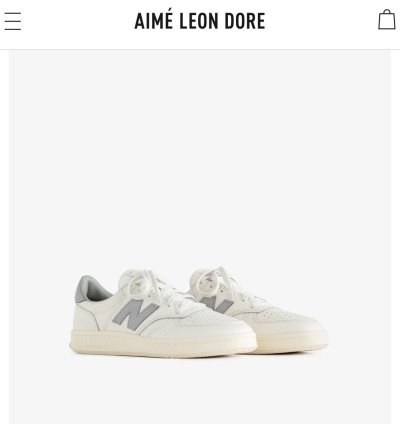 Aime Leon Dore Ald New Balance T500 White Grey Sz 10 Bnib