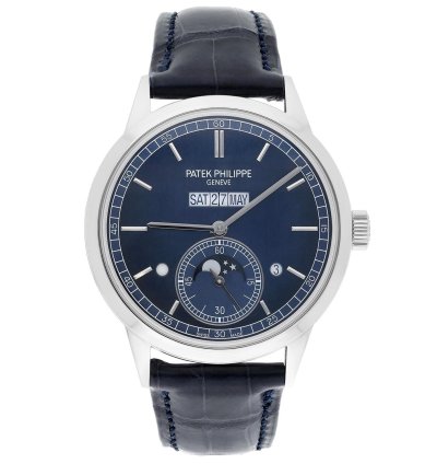 Patek Philippe Perpetual Calendar 5236p Perpetual Calendar Grand Complications Blue Dial 41mm Platinum Timepiece