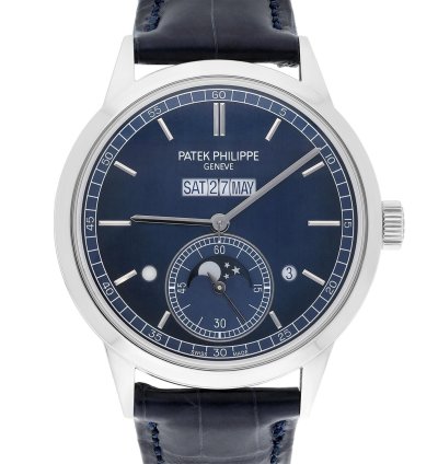 Patek Philippe Perpetual Calendar 5236p Perpetual Calendar Grand Complications Blue Dial 41mm Platinum Timepiece