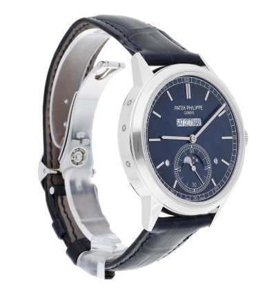 Patek Philippe Perpetual Calendar 5236p Perpetual Calendar Grand Complications Blue Dial 41mm Platinum Timepiece