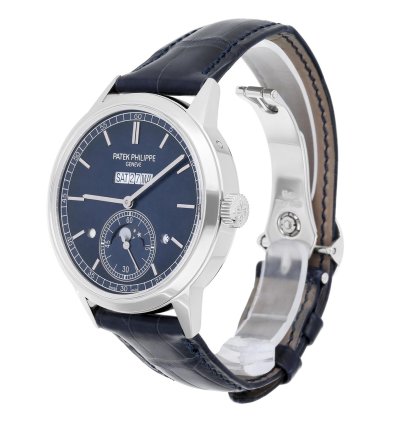 Patek Philippe Perpetual Calendar 5236p Perpetual Calendar Grand Complications Blue Dial 41mm Platinum Timepiece