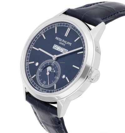 Patek Philippe Perpetual Calendar 5236p Perpetual Calendar Grand Complications Blue Dial 41mm Platinum Timepiece