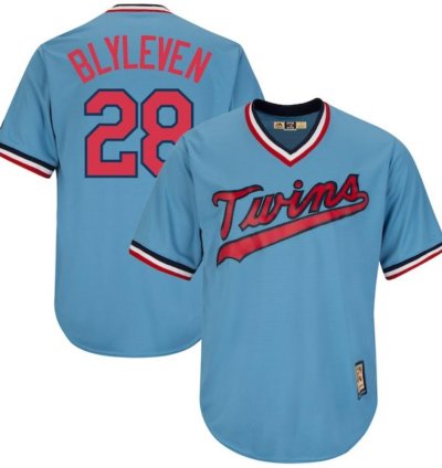 Minnesota Twins Bert Blyleven Blue Throwback Pullover Jersey