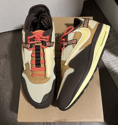 2022 Nike Travis Scott Baroque Brown Air Max 1 Sz 8m