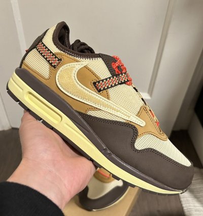 2022 Nike Travis Scott Baroque Brown Air Max 1 Sz 8m