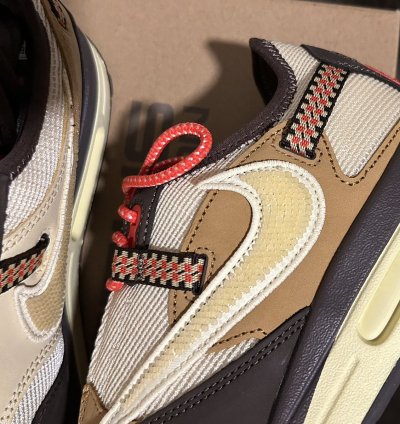 2022 Nike Travis Scott Baroque Brown Air Max 1 Sz 8m