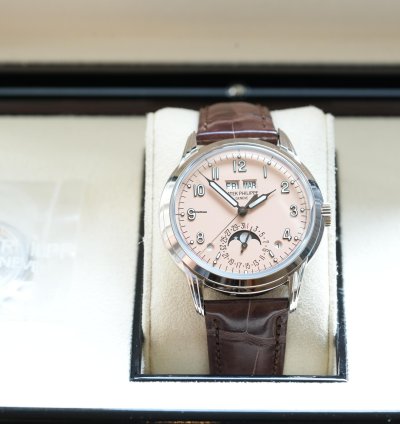 Patek Philippe Perpetual Calendar 5320g - 011 Salmon Grand Complications Sehr Gut 2023 Full Set