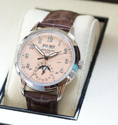 Patek Philippe Perpetual Calendar 5320g - 011 Salmon Grand Complications Sehr Gut 2023 Full Set