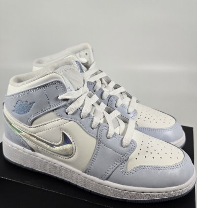 2023 Air Jordan 1 Mid Se Gs Glitter Swoosh