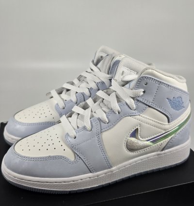 2023 Air Jordan 1 Mid Se Gs Glitter Swoosh