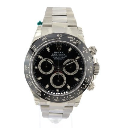 Rolex Daytona Ref 116500ln Black Dial Full Stickers Never Worn Full Set