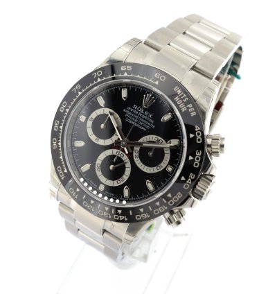 Rolex Daytona Ref 116500ln Black Dial Full Stickers Never Worn Full Set