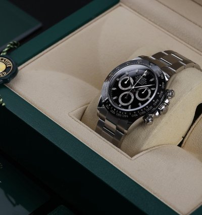 Rolex Daytona Ref 116500ln Black Dial Stainless Steel Box And Papers 2023
