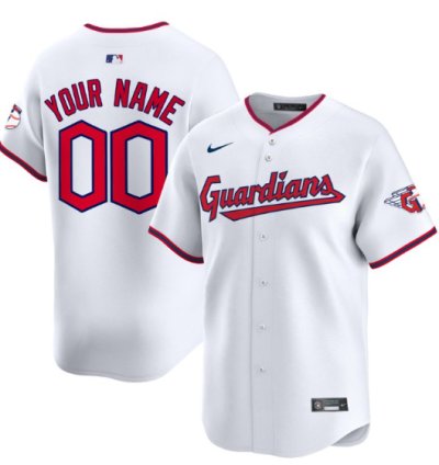 Custom Cleveland Guardians Jersey 2025 Vapor Premier Limited All Stitched White