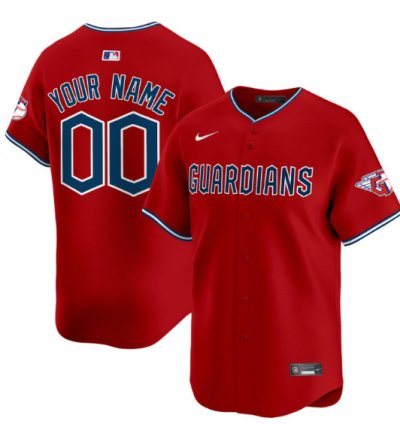 Custom Cleveland Guardians Jersey 2025 Vapor Premier Limited All Stitched Red