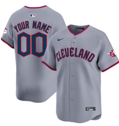 Custom Cleveland Guardians Jersey 2025 Vapor Premier Limited All Stitched Gray