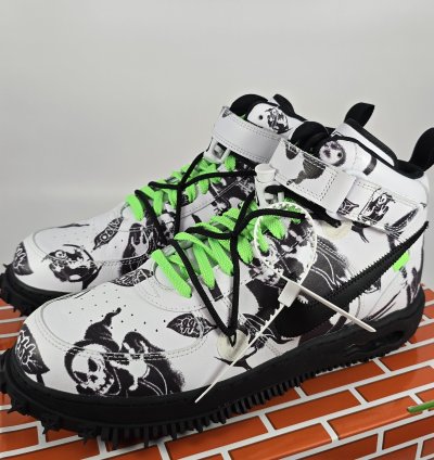 2023 Off-white Air Force 1 Mid Sp Leather Grim Reaper