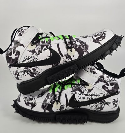 2023 Off-white Air Force 1 Mid Sp Leather Grim Reaper
