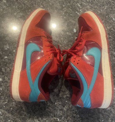 Nike Sb Dunk Low Brickhouse Turbo Green Team Red