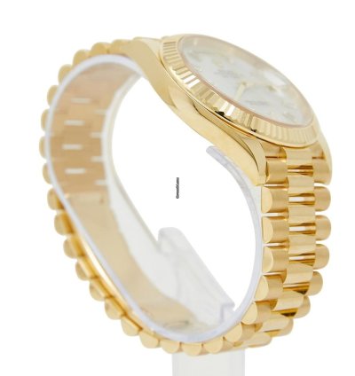 Rolex Day-date 40 Yellow Gold Mop Diamond Dial On Presidential Complete Set Unworn 2024