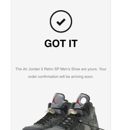 Jordan 5 Retro Muslin Sp Off-white